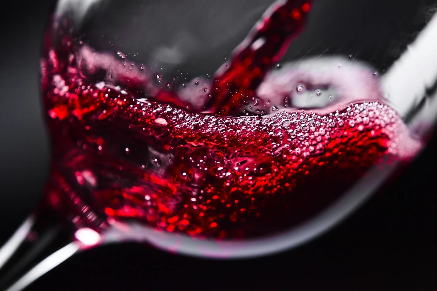 Glass of red wine, Hindsight Wines